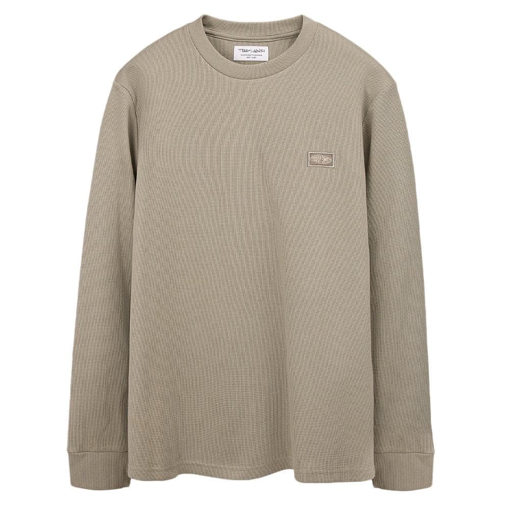 Pull Kaki Homme Teddy Smith Waffle 1