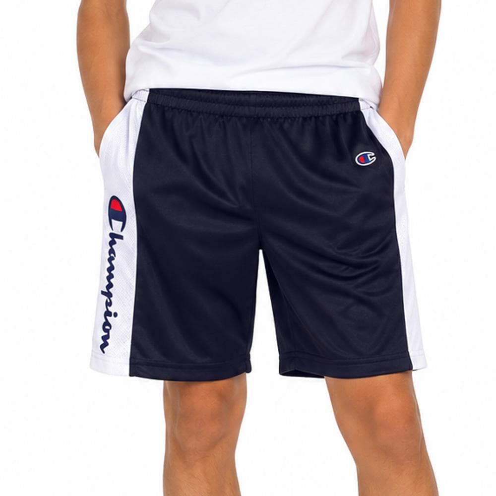 Short Marine/Blanc Garçon Champion C914SH199 1