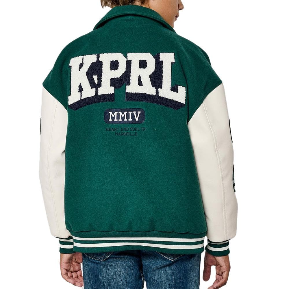 Veste Bomber Vert/Blanc Garçon Kaporal MEDDY 2