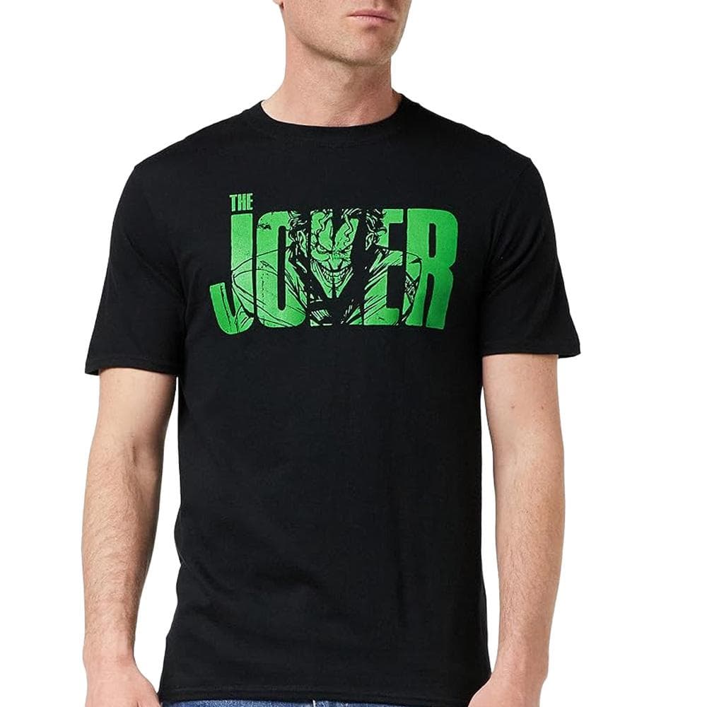 T-Shirt Noir Homme Dc Comics Joker 1