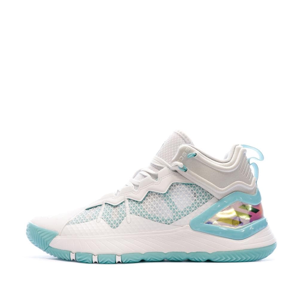 Chaussures de basket-ball Blanche/Bleu Adidas Son Of Chi 1