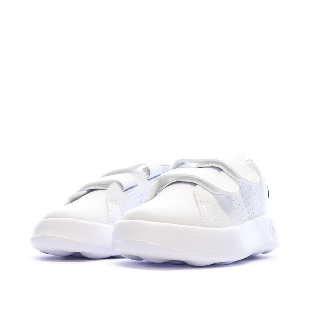 Baskets Blanches/Noir Garçon/Fille bébé Adidas Advantage 6