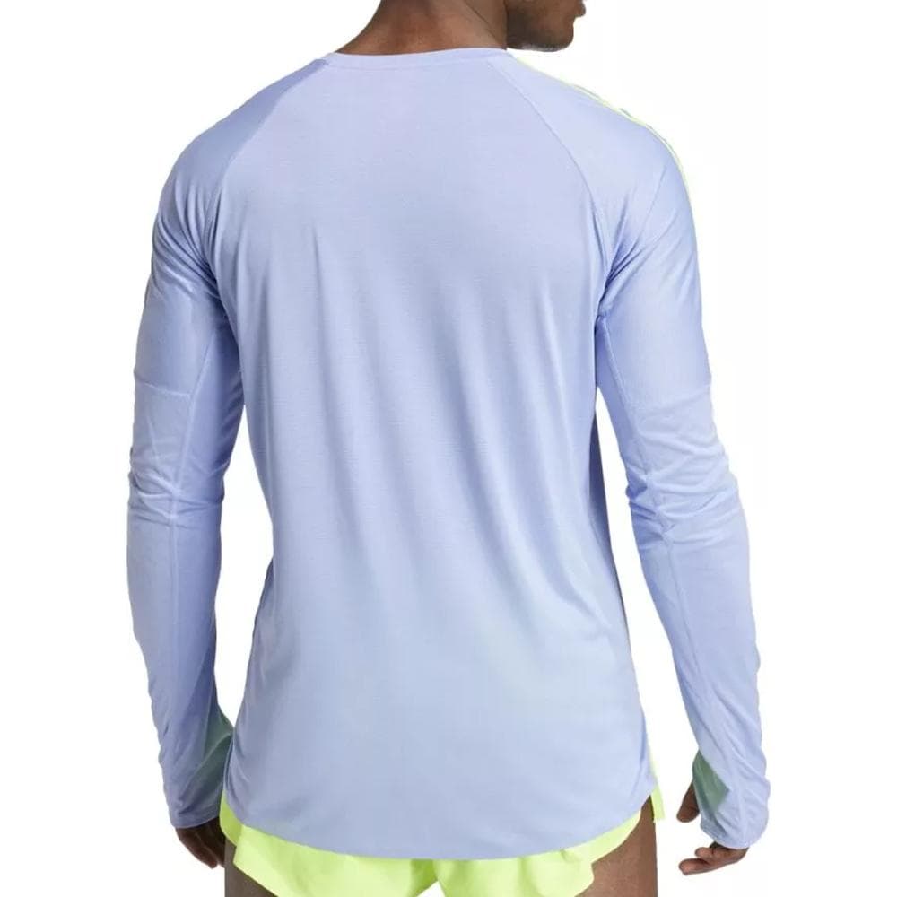 T-Shirt Manches Longues Bleu Homme Adidas Promo 2