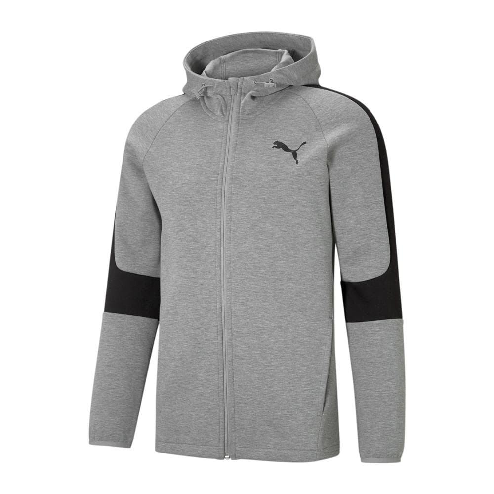 Sweat zippé Gris Homme Puma Evostripe Core 1