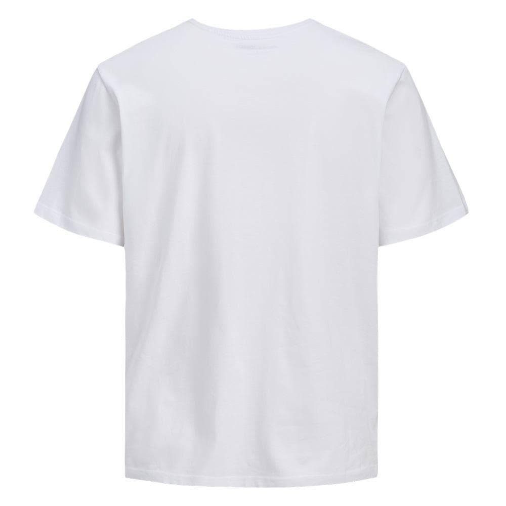 T-Shirt Blanc/Bleu Homme Jack & Jones Larri 2