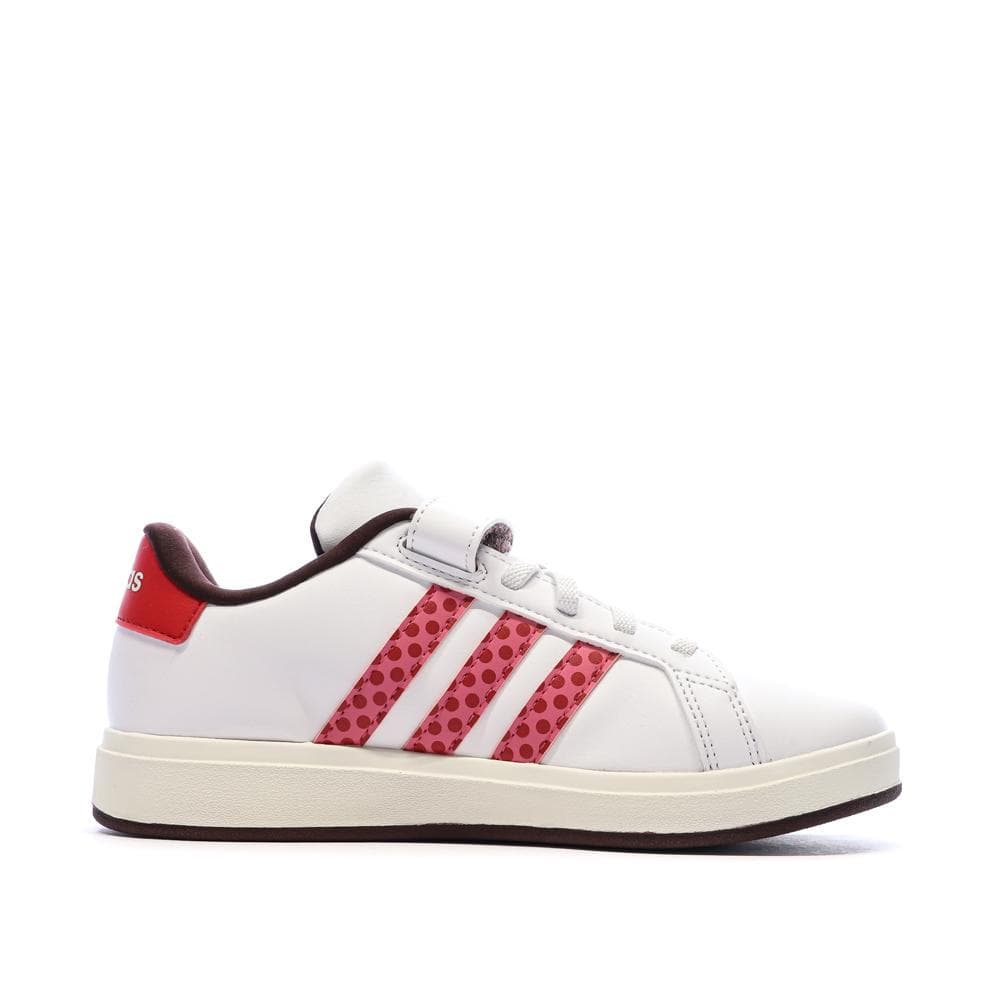 Baskets Blanches/Rouges Fille Adidas Grand Court Minnie 2