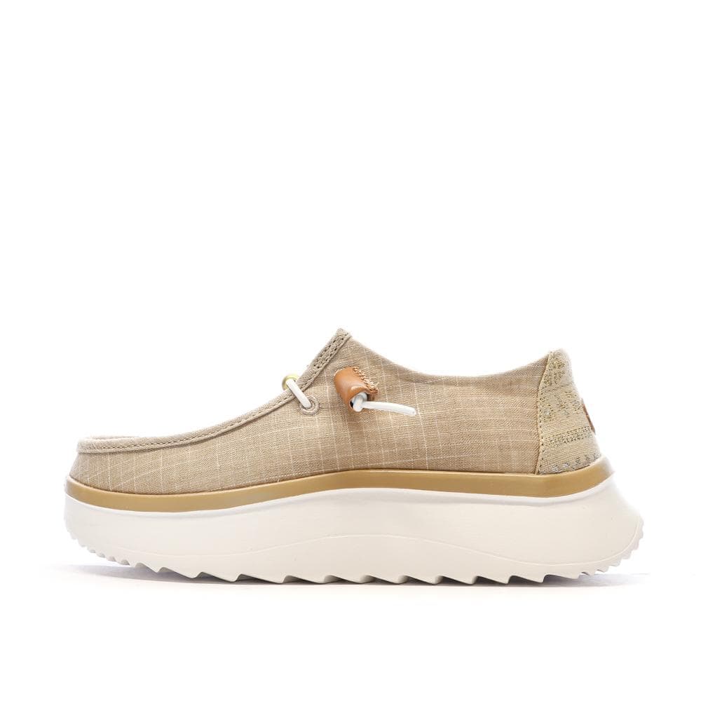 Chaussures Beiges/Dorées Femme Hey Dude Wally Sport Mesh 1