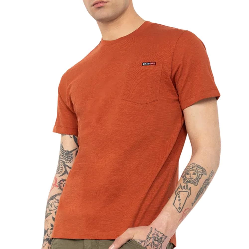 T-Shirt Terracotta Homme Schott TSKEA1 1