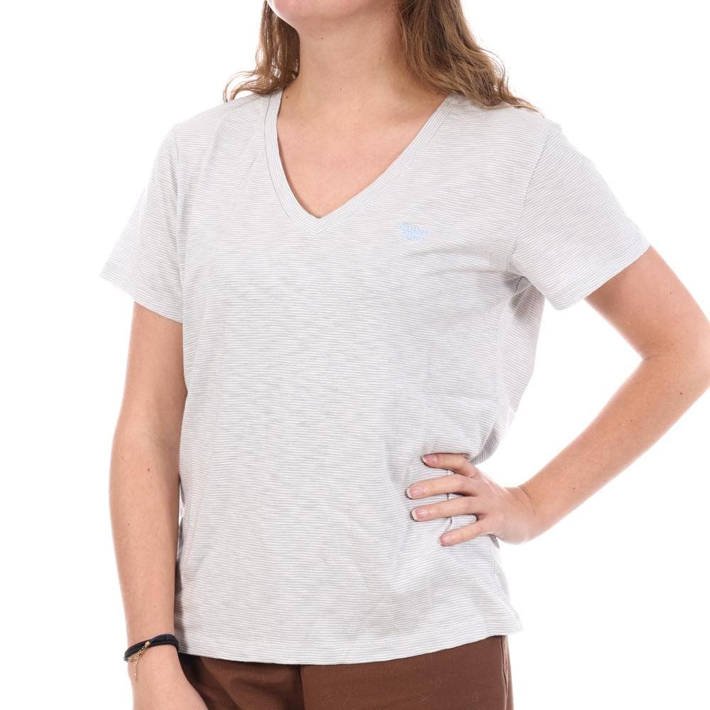 T-shirt Gris Clair Femme Superdry Studios 1