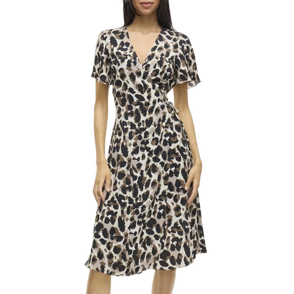 Robe Ecru à Motif Femme Vila Lovie 1