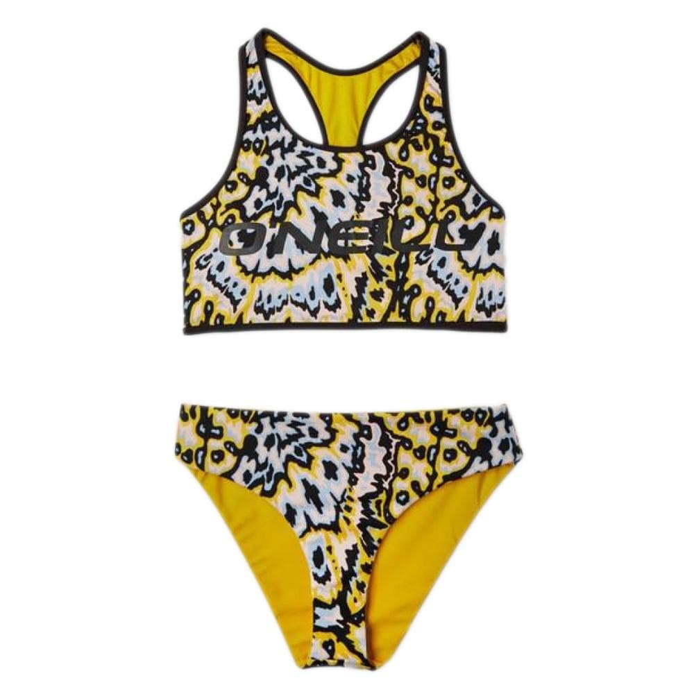 Maillot de bain 2 pieces Noir/Jaune à Motifs Fille O'Neill 3800011 3