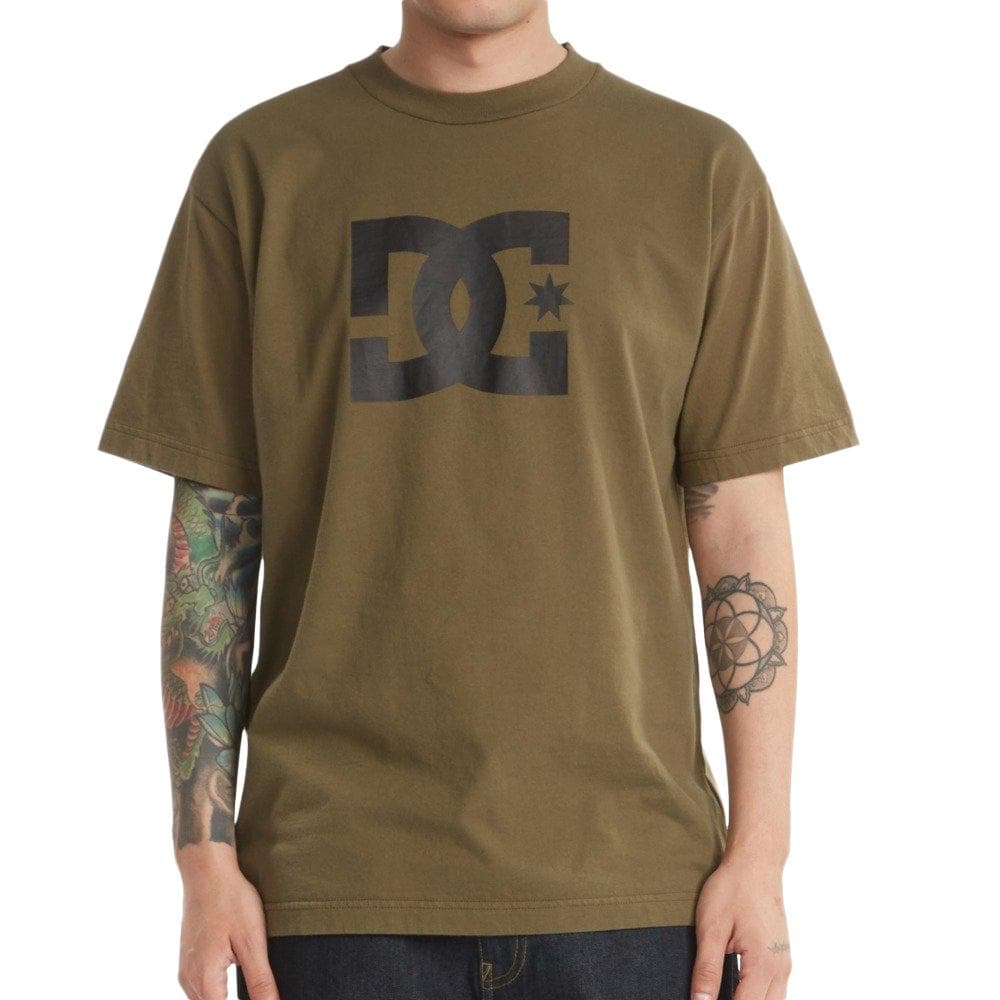 T-Shirt Kaki Homme Dc shoes Star 1