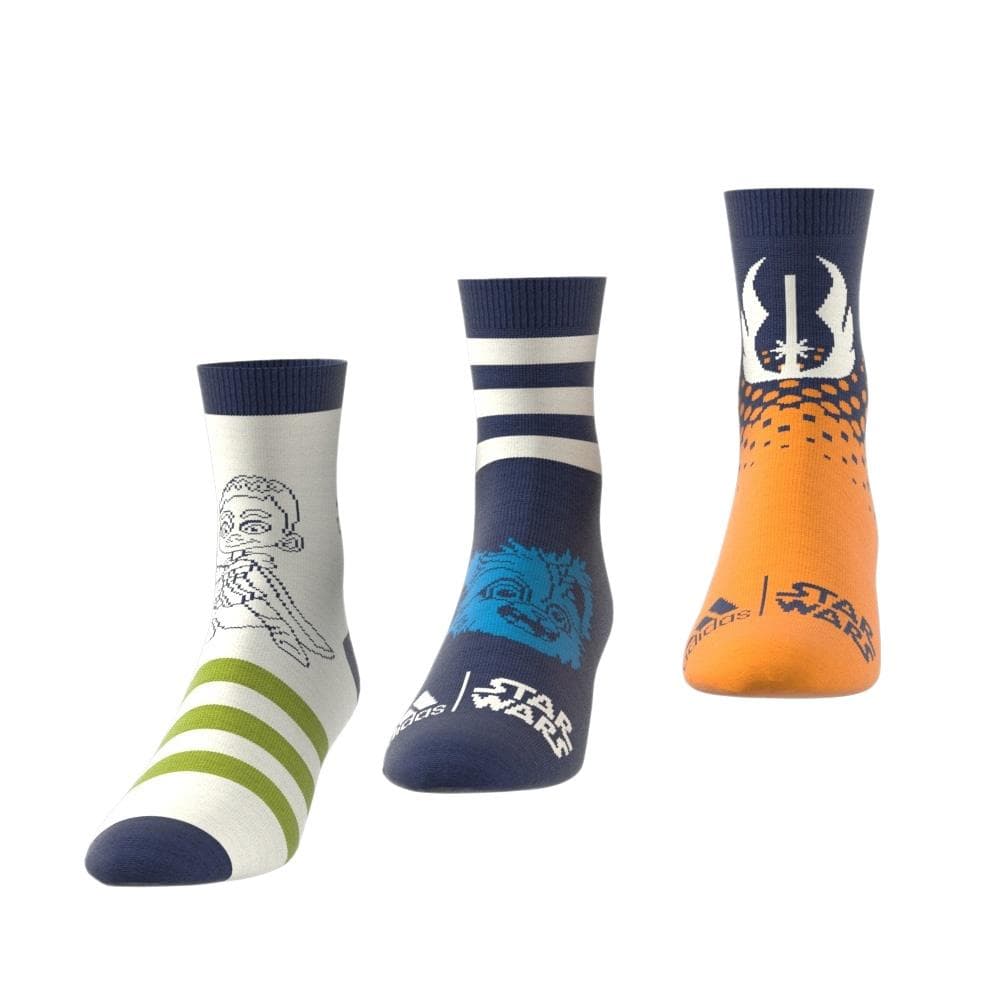 x3 Paires de Chaussettes Blanche/Marine Junior/Adulte Adidas IU4870 2