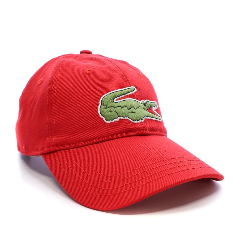 Casquette Rouge Mixte Lacoste Twill Big Croch 2