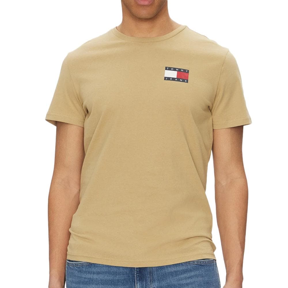 T-shirt Beige Homme Tommy Hilfiger Tjm Slim Essential F 1