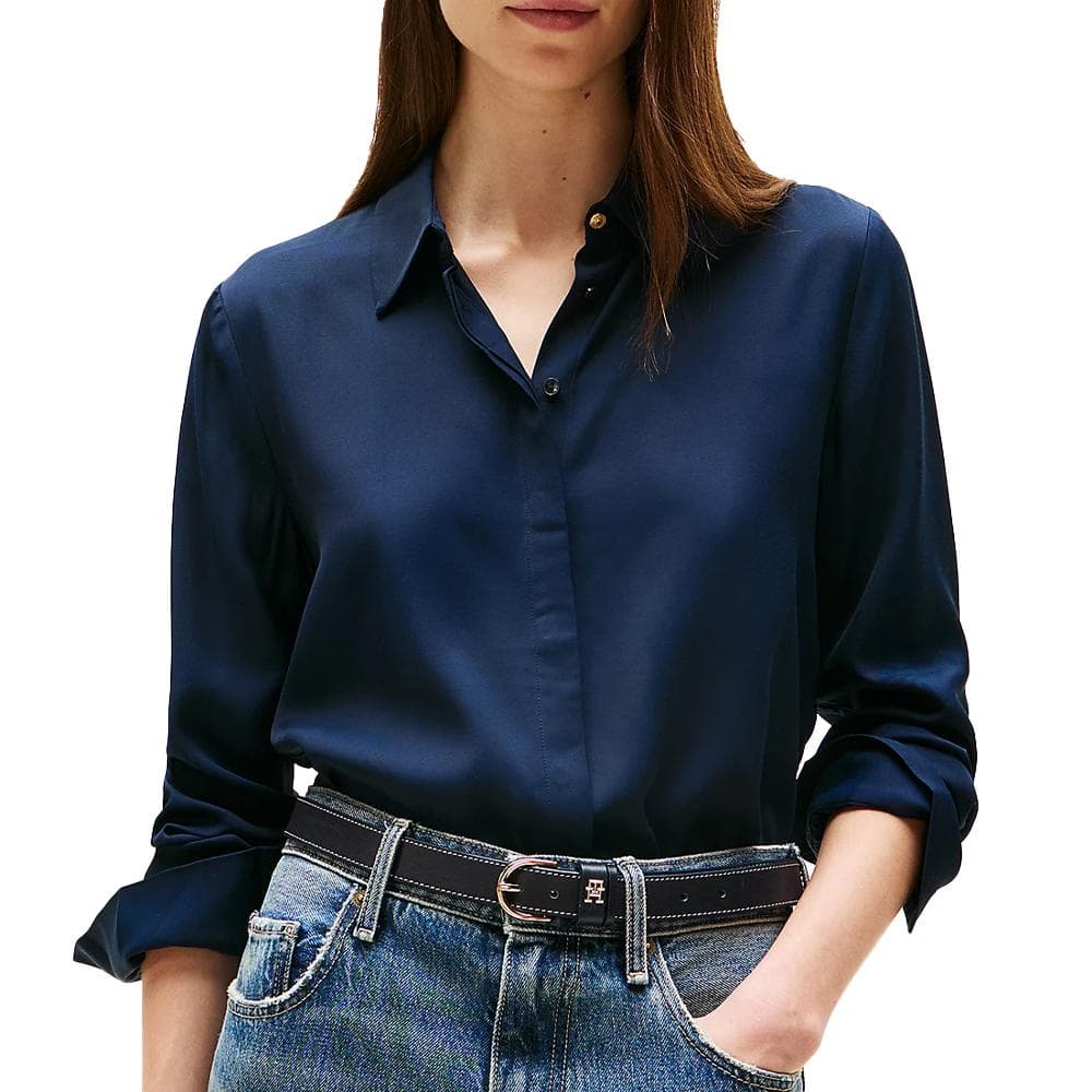 Chemise Marine Femme Tommy Hilfiger Soft Viscose 1