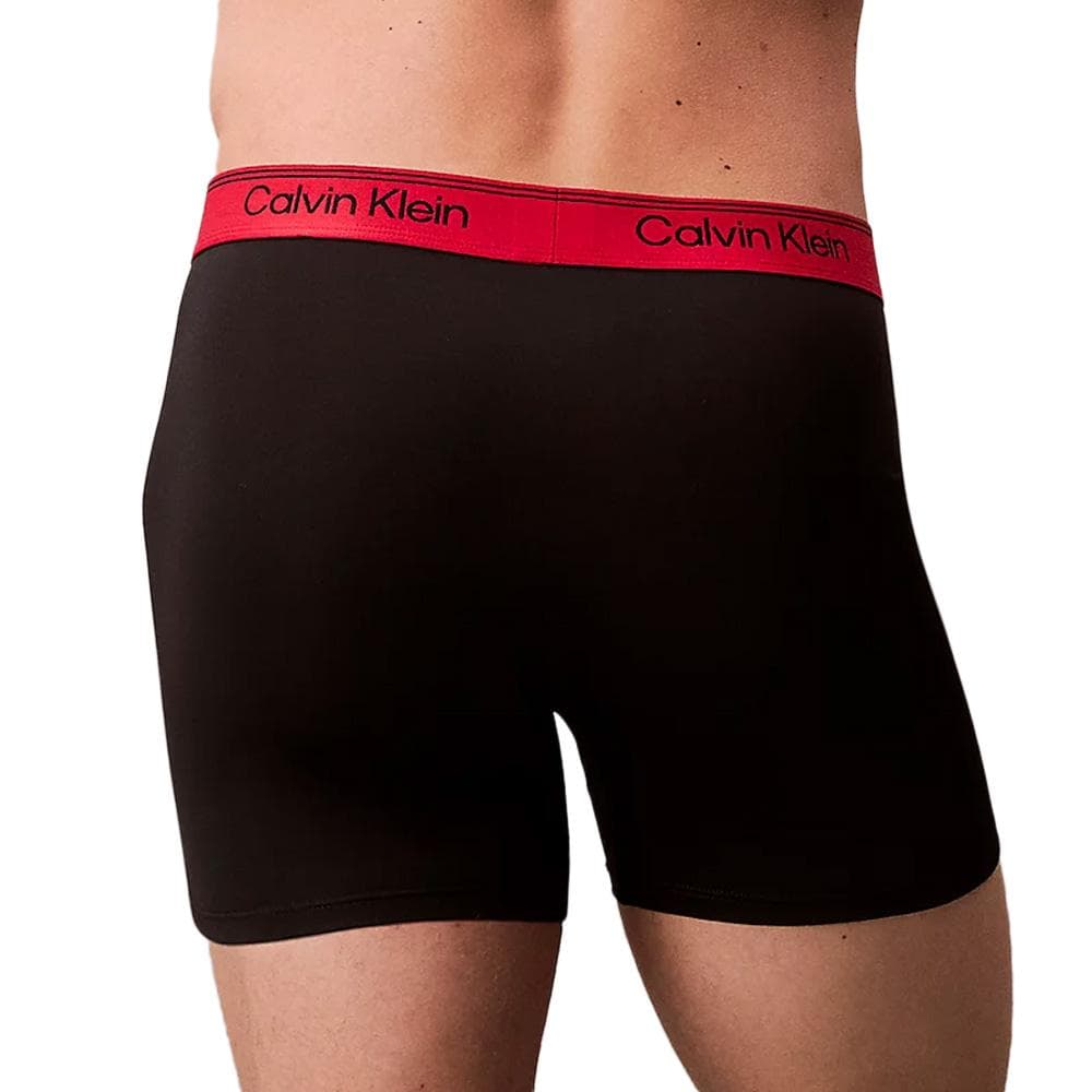 X3 Boxers Noir/Rouge Calvin Klein Jeans Boxer Brief 3
