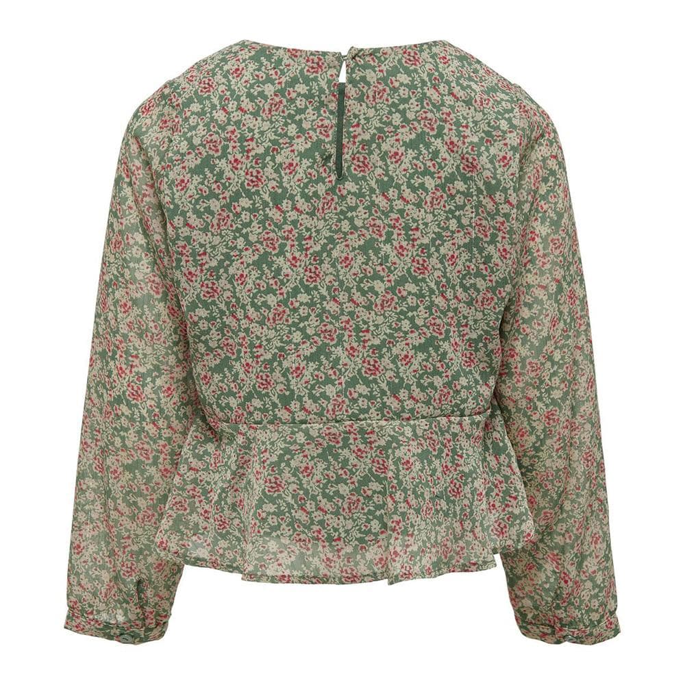 Blouse Fluide Vert/Rouge Fille Kids ONLY Kogdora 2