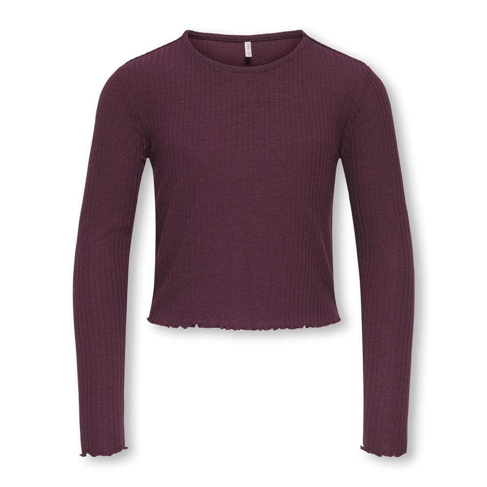 T-Shirt Manches Longues Prune Fille Kids ONLY Kognella 2