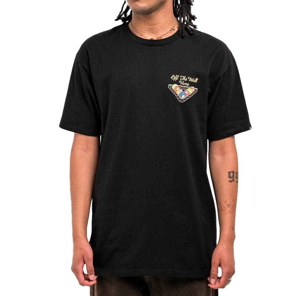 T-Shirt Noir Homme Vans Snooker 1