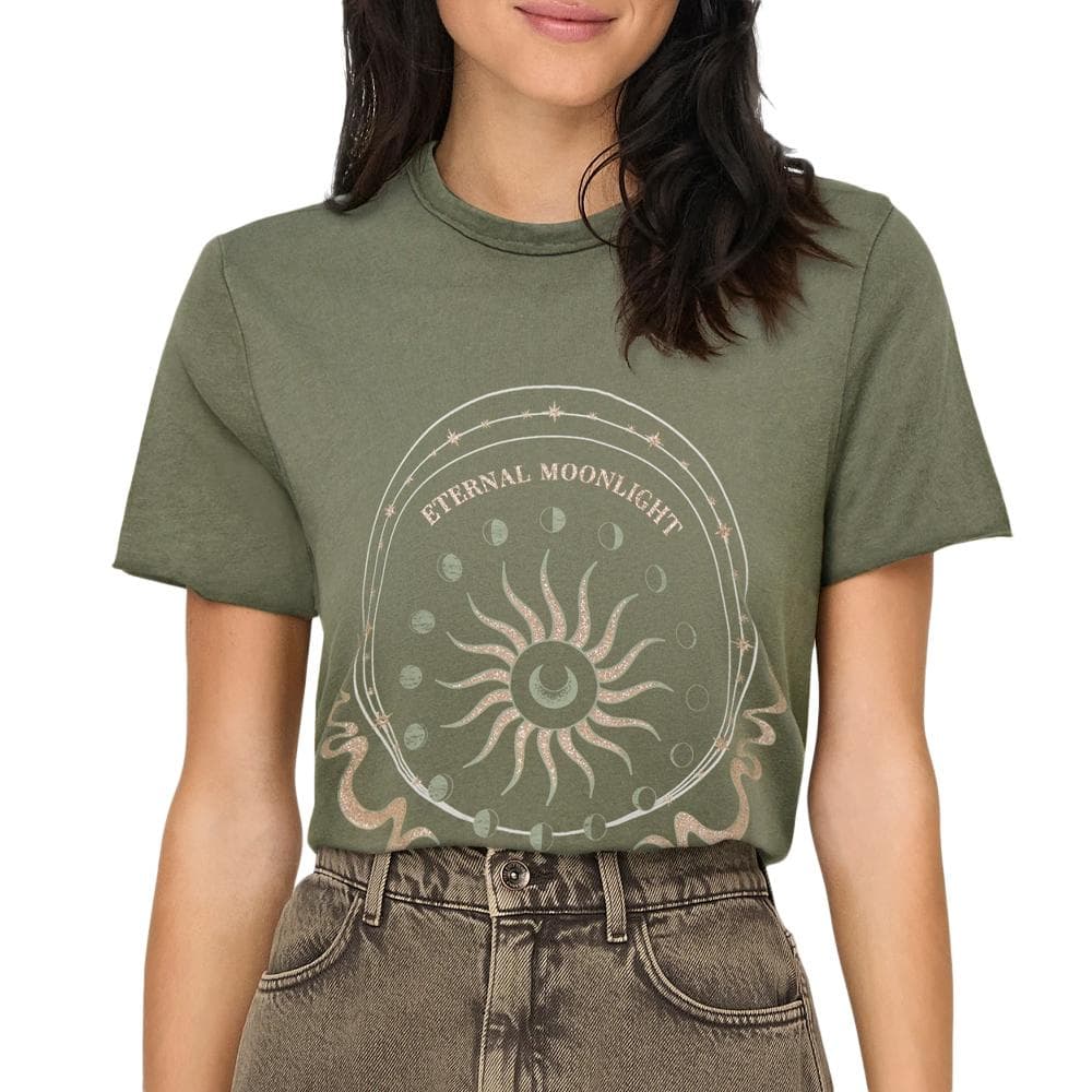 T-shirt Kaki Femme Only Lucy 1