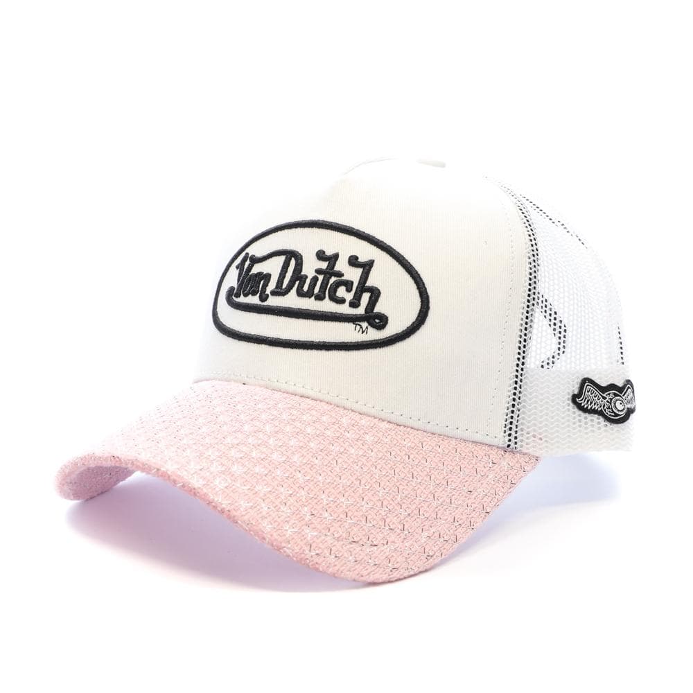 Casquette Blanc/Rose Femme Von Dutch Shinny 1
