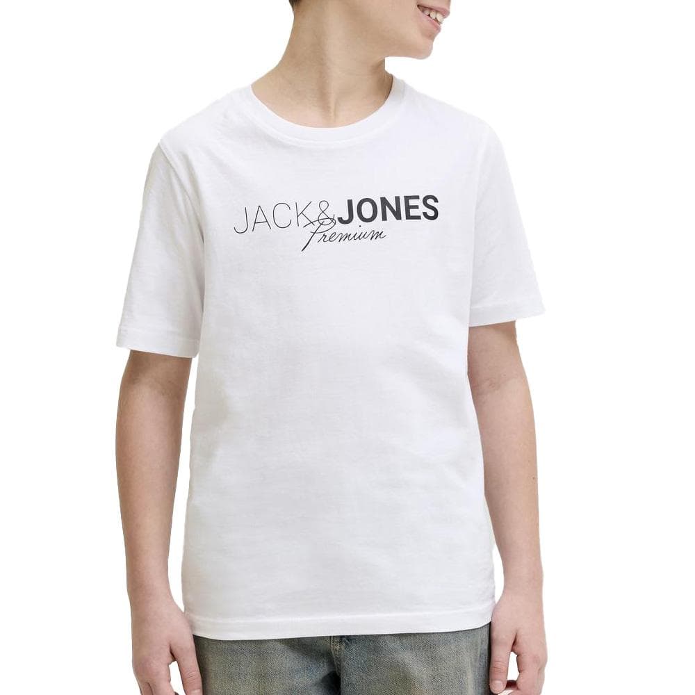 T-Shirt Blanc Garçon Jack & Jones Blaneo 1
