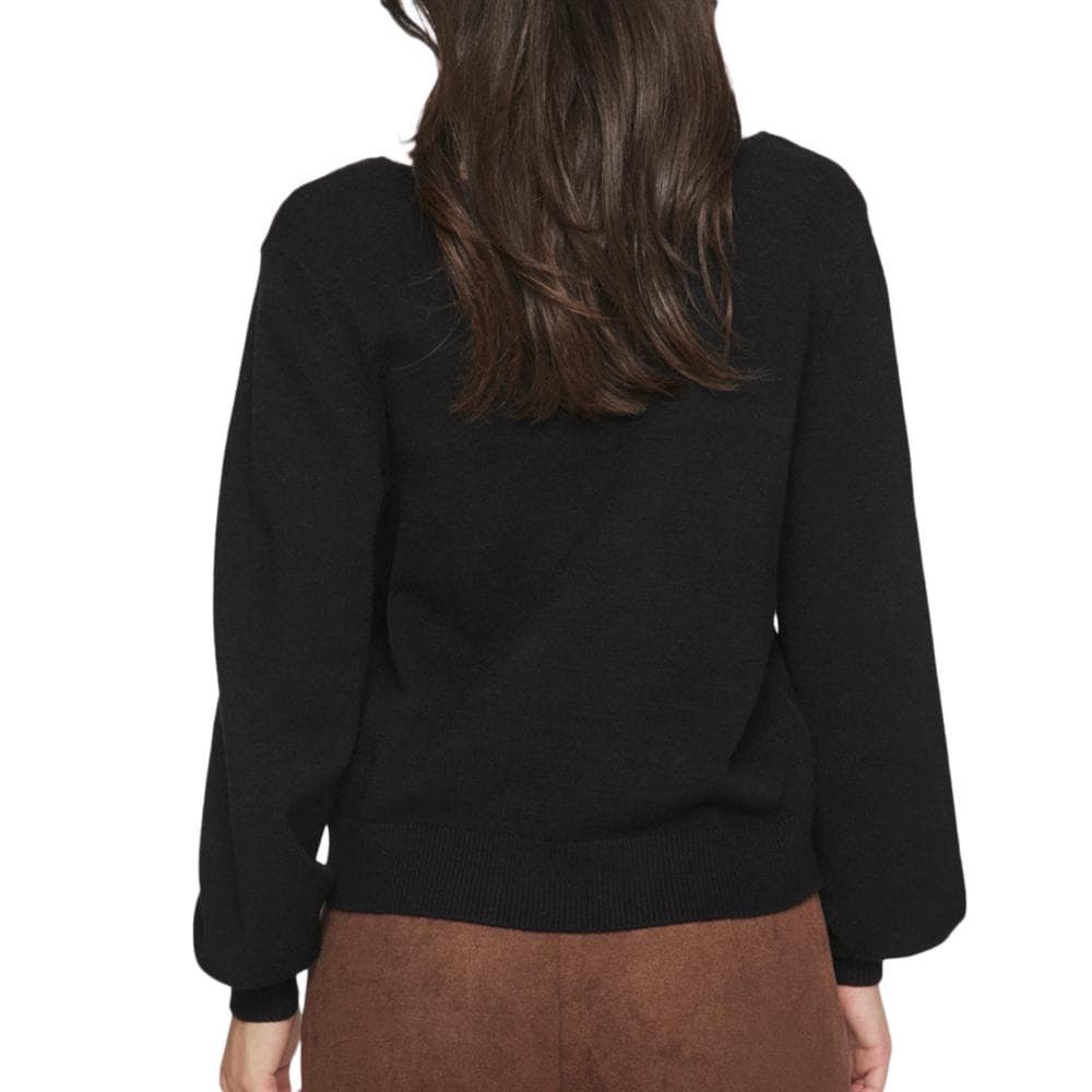 Pull Noir Femme Vila Viril Rev 2