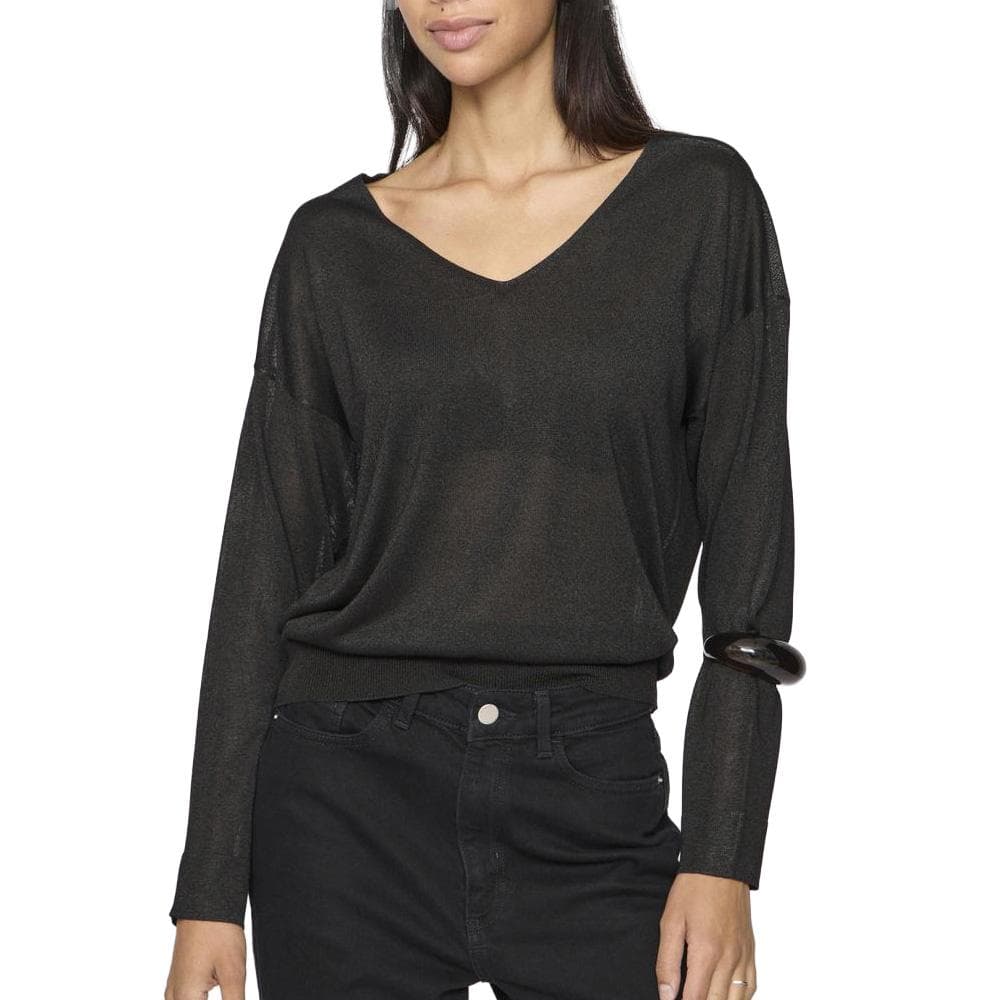 Pull Noir Femme Vila Novy 1