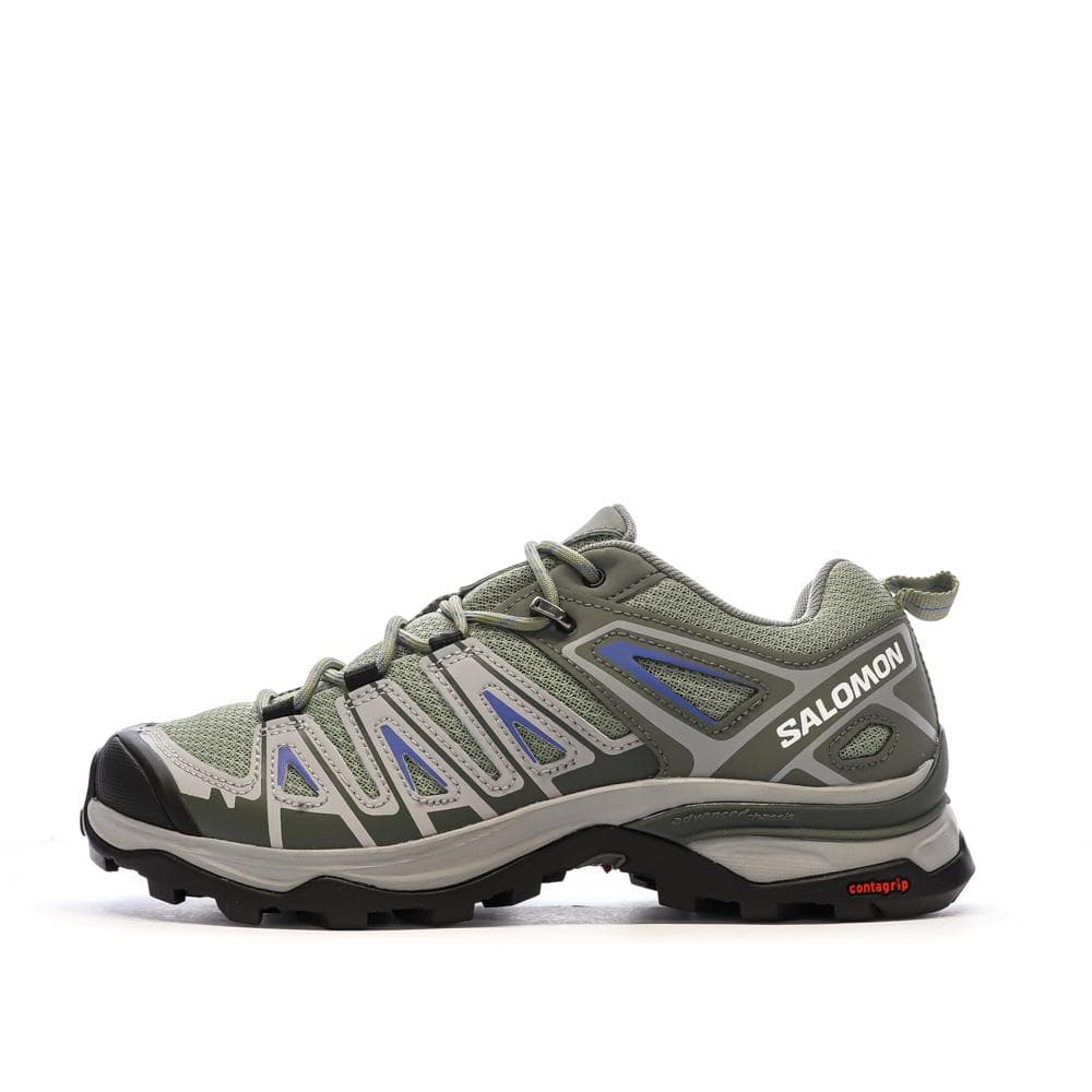 Chaussures de randonnées Grises/Vertes Homme Salomon Pioneer 1