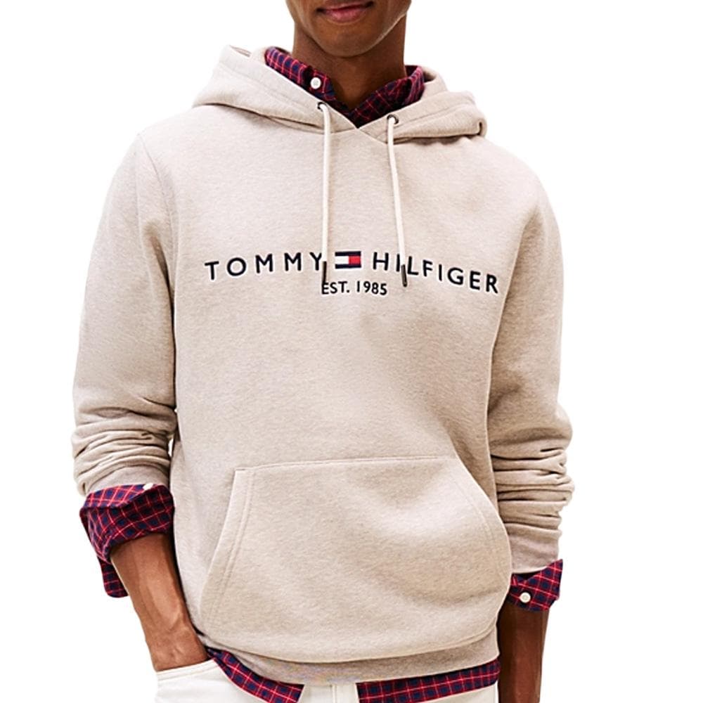 Sweat à Capuche Beige Homme Tommy Hilfiger Logo Hoodies 1