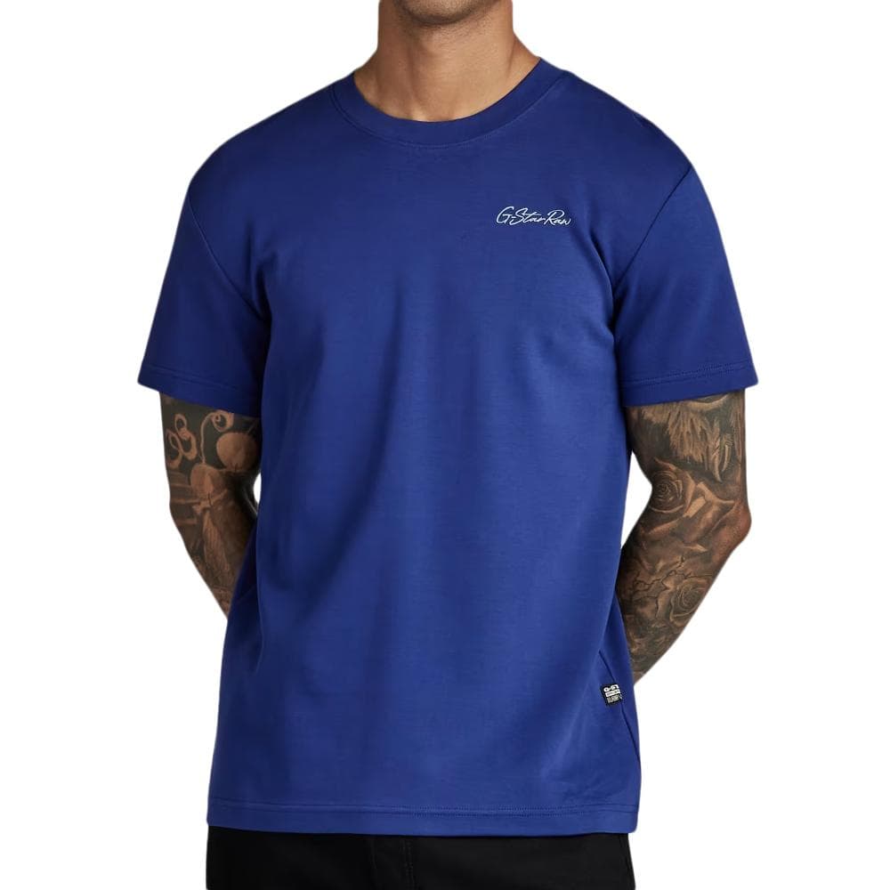 T-shirt Bleu Roi Homme G-Star Raw D23897 1