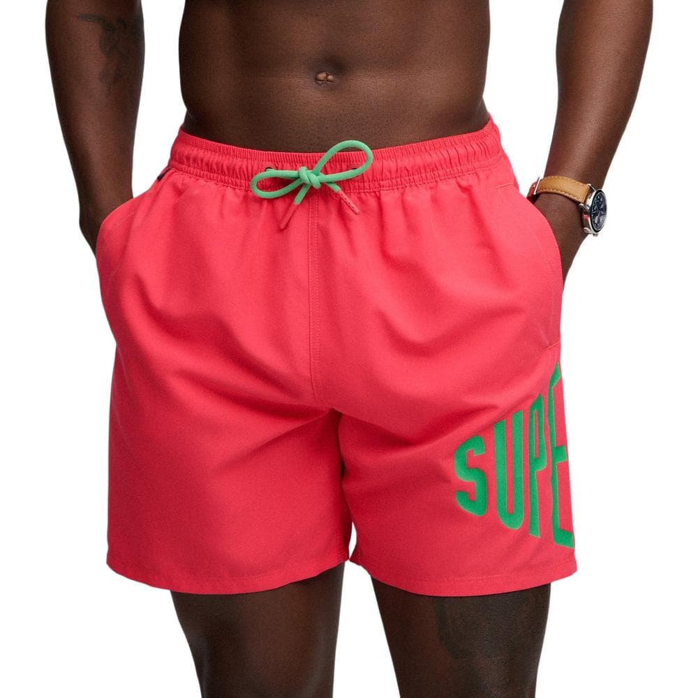 Maillot de bain Rose/Vert Homme Superdry Swim 1
