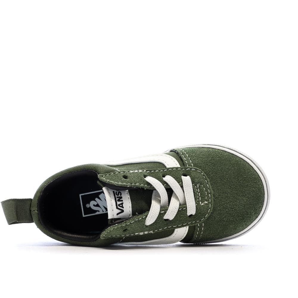 Baskets Verte Garçon Vans Ward Slip-on Suede 4
