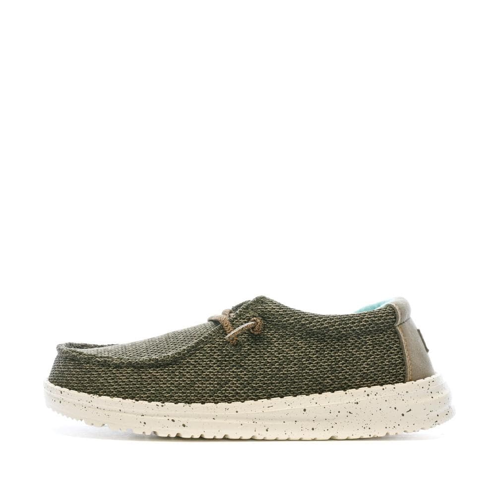 Chaussures Kaki Garçon Hey Dude Wally Youth 1