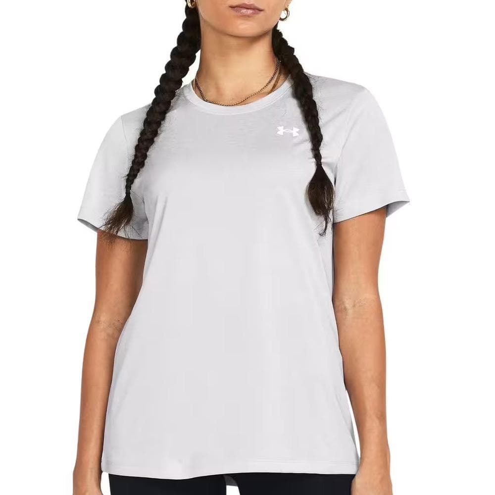 T-Shirt Gris Clair Femme Under Armour Tech 1