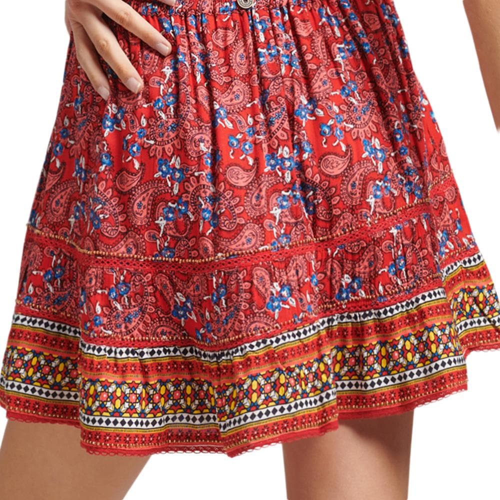 Jupe Rouge Femme Superdry Vintage Embellished 2