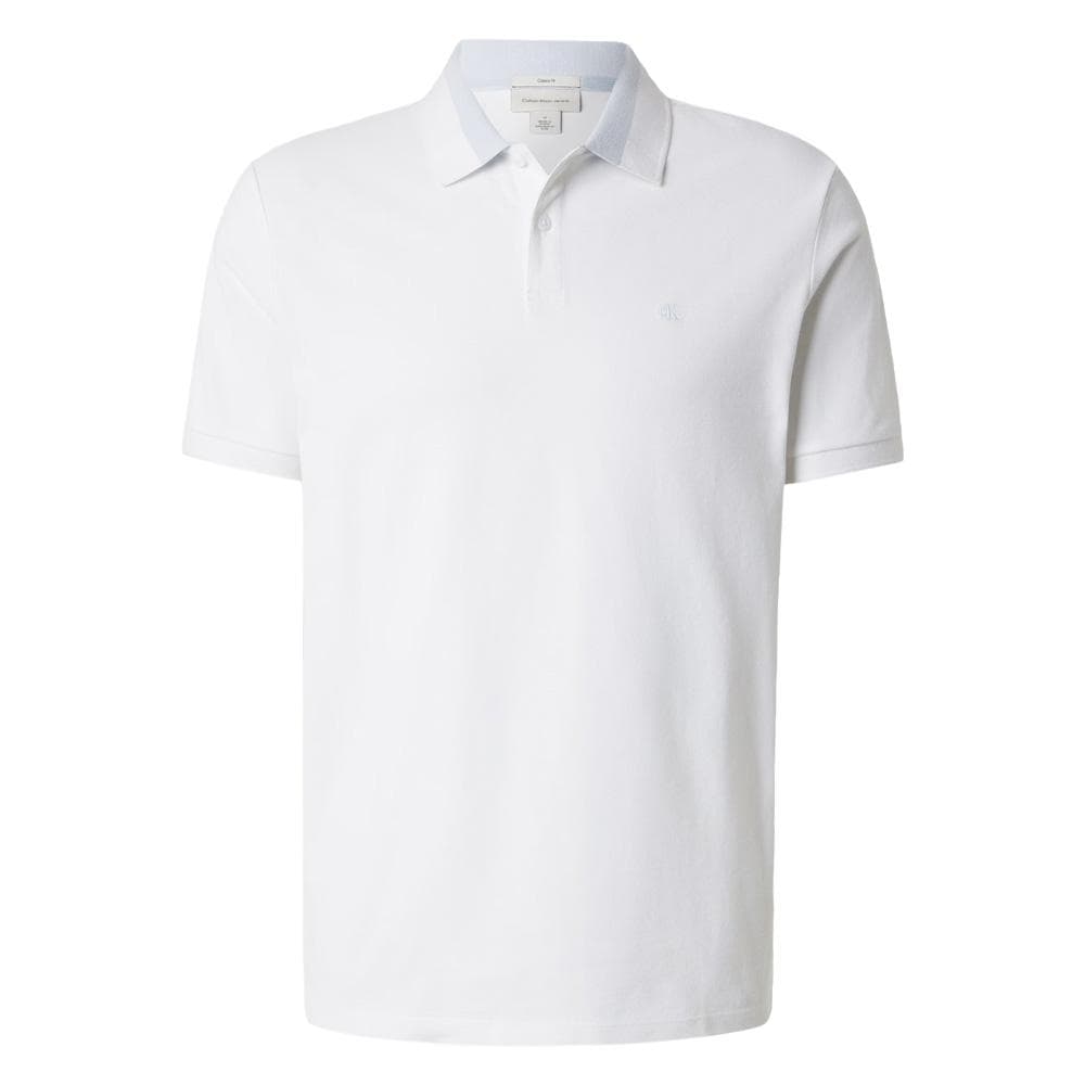 Polo Blanc Homme Calvin Klein Jeans Casual Pique 2