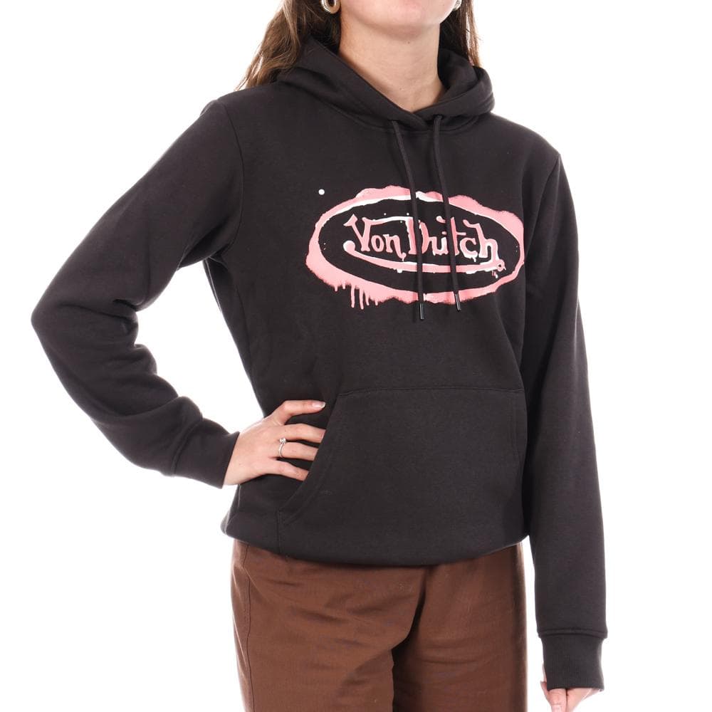 Sweat à Capuche Noir Femme Schott SIM 1