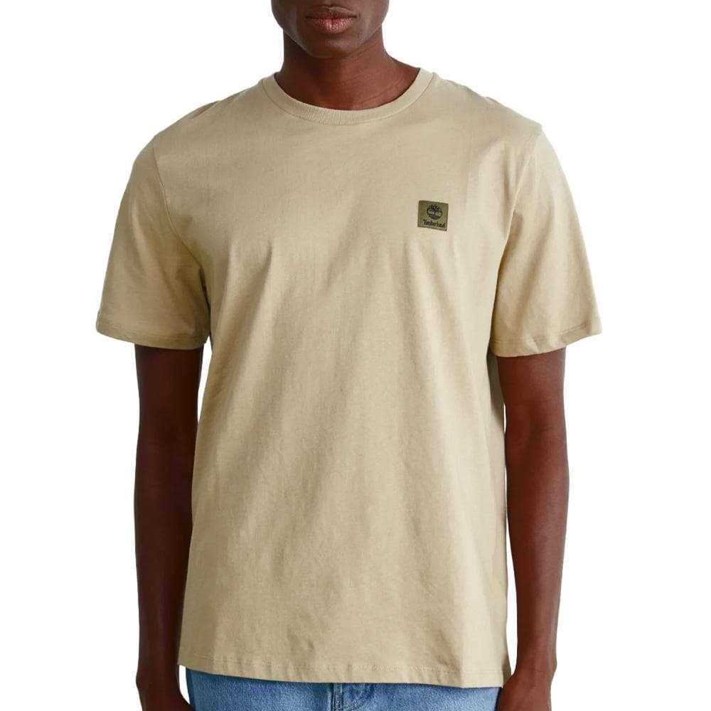 T-Shirt Beige Homme Timberland Sleeve Badge 1