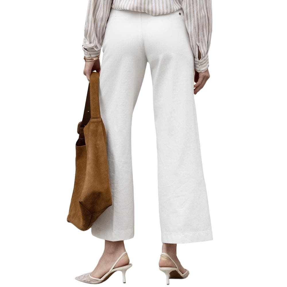 Jean Wide Blanc Femme Oraije Eleonorette 2