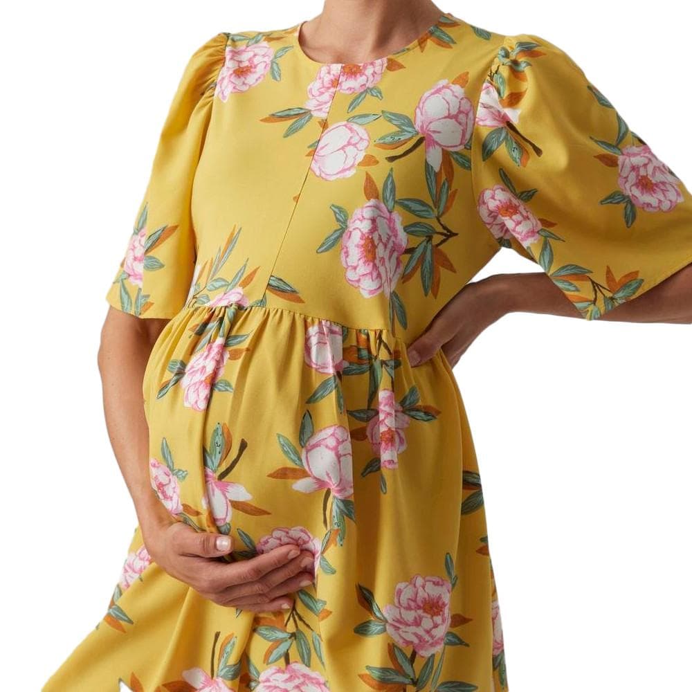 Robe Jaune Femme Mamalicious Palma 3