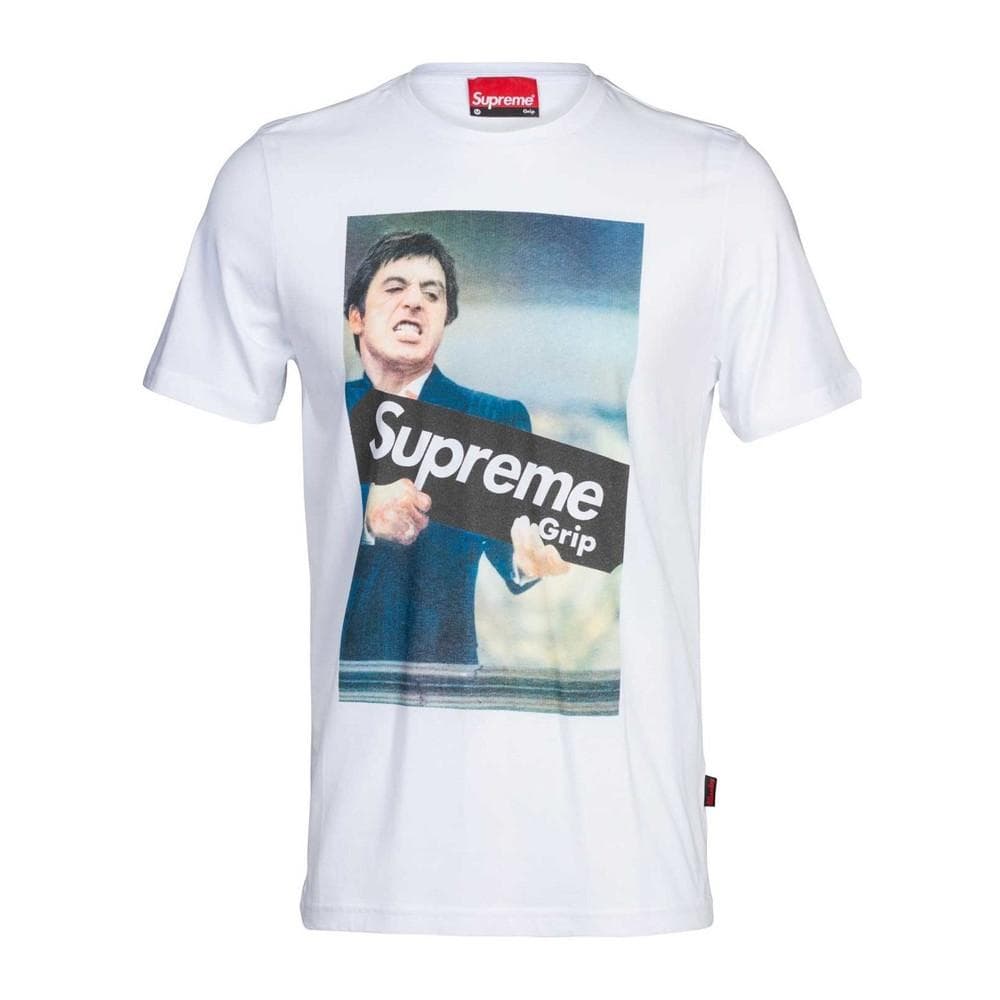 T-shirt Blanc Homme Supreme Grip Film 1