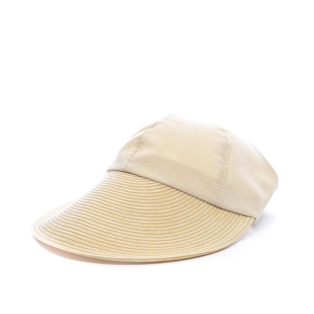 Chapeau Visière Beige Femme Via Lorenzo Naturel 1