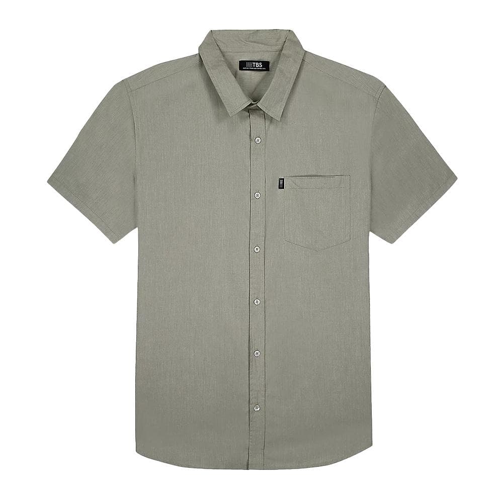 Chemise Kaki Homme TBS Chemise Oxygene 1