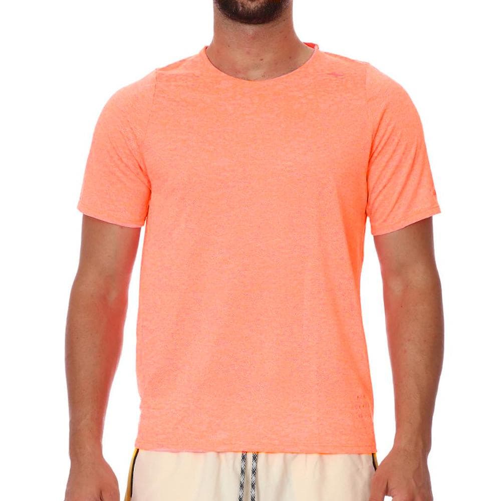 T-shirts Orange Fluo Homme Nike Run division 1
