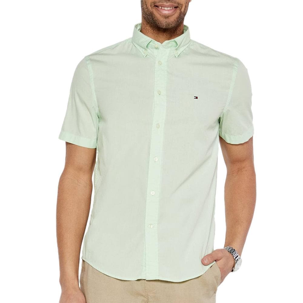 Chemise Verte Homme Tommy Hilfiger Flex Poplins 1