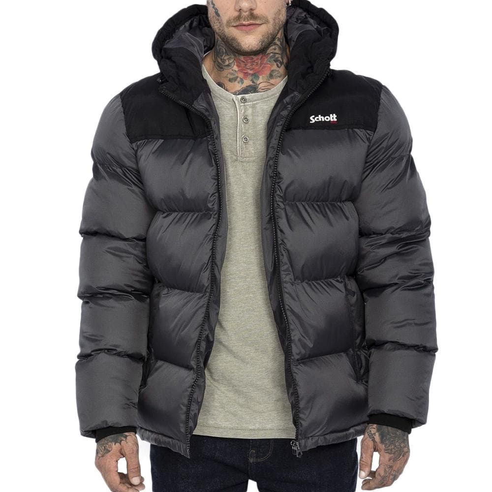 Doudoune Grise Homme Schott Utah 1