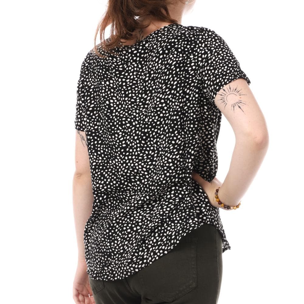 Blouse Noire à Motifs Femme Vero Moda Easy Joy 2