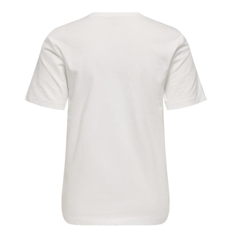 T-Shirt Blanc/Rose Femme Only Lanya 2